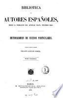 Historiadores de sucesos particulares
