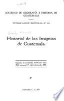 Historial de las insignias de Guatemala