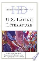 Historical Dictionary of U.S. Latino Literature
