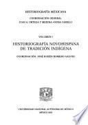 Historiografía mexicana: Historiografía novohispana de tradición indígena