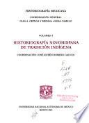 Historiografía novohispana de tradición indígena