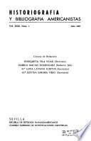 Historiografía y bibliografía americanista