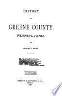 History of Greene County, Pennsylvania