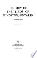 History of the Birds of Kingston, Ontario