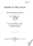 History of the Panjáb from the Remotest Antiquity to the Present Time