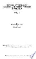 History of the Roush Family in America