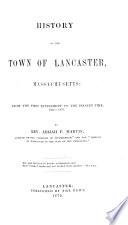 History of the Town of Lancaster, Massachusetts