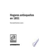 Hogares antioqueños en 1851