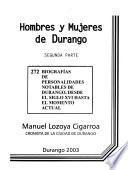 Hombres y mujeres de Durango