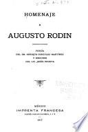 Homenage a Augusto Rodin; poesía del Dr