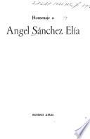 Homenaje a Angel Sánchez Elía