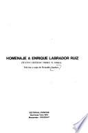 Homenaje a Enrique Labrador Ruiz