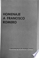 Homenaje a Francisco Romero