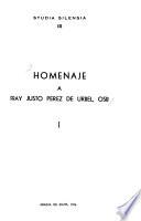 Homenaje a Fray Justo Pérez de Urbel, OSB