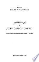 Homenaje a Juan Carlos Onetti