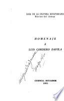 Homenaje a Luis Cordero Davila