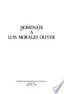 Homenaje a Luis Morales Oliver