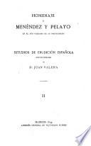 Homenaje á Menéndez y Pelayo en el año vigésimo de su profesorado