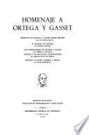 Homenaje a Ortega y Gasset