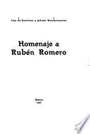 Homenaje a Rubén Romero