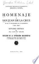 Homenaje a San Juan de la Cruz en el IV centenario de su nacimiento (1542-1942)