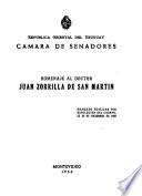 Homenaje al doctor Juan Zorrilla de San Martín