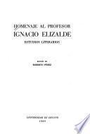 Homenaje al profesor Ignacio Elizalde