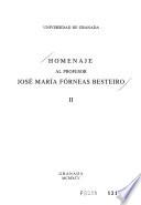 Homenaje al profesor José María Fórneas Besteiro