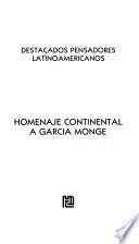Homenaje continental a García Monge
