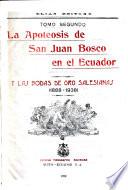 Homenaje del Ecuador a don Bosco, santo ...