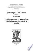 Hommages à Carl Deroux