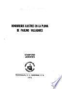 Hondureños ilustres en la pluma de Paulino Valladares