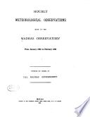 Hourly Meteorological Observations from January 1856 to February 1861