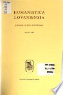Humanistica Lovaniensia