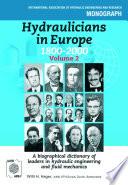 Hydraulicians in Europe 1800-2000