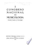I Congreso Nacional de Musicología