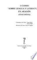 I Curso sobre lengua y literatura en Aragón