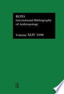 Ibss: Anthropology: 1998