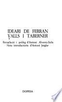 Ideari de Ferran Valls i Taberner