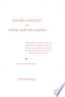 Ideario politico de Jorge Eliécer Gaitán