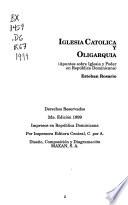 Iglesia católica y oligarquía