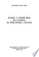 Iglesia y poder real en Castilla