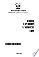 II censos nacionales económicos, 1974: Construcción