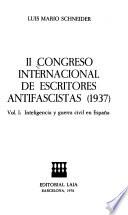 II Congreso Internacional de Escritores Antifascistas (1937).