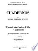 II Seminario sobre el problema de Stefan y sus aplicaciones