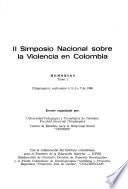 II Simposio Nacional sobre la Violencia en Colombia