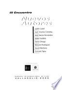 III encuentro nuevos autores 2001