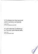 III International Conference on Tourism and Handicrafts, Lima, Peru 24-26 September 2008