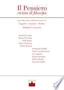 Il Pensiero, XXXVIII, 1-2, 1999