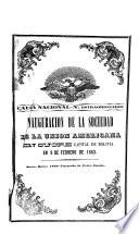 Inauguracion de la Sociedad de la union americana en Sucre ... en 8 de febrero de 1863